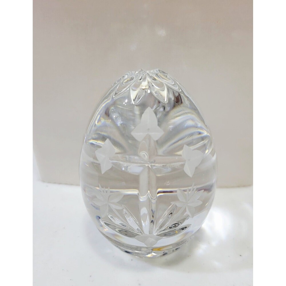 SULLIVANS  Crystal Egg 3.5" Paperweight Poland Cross New In Box